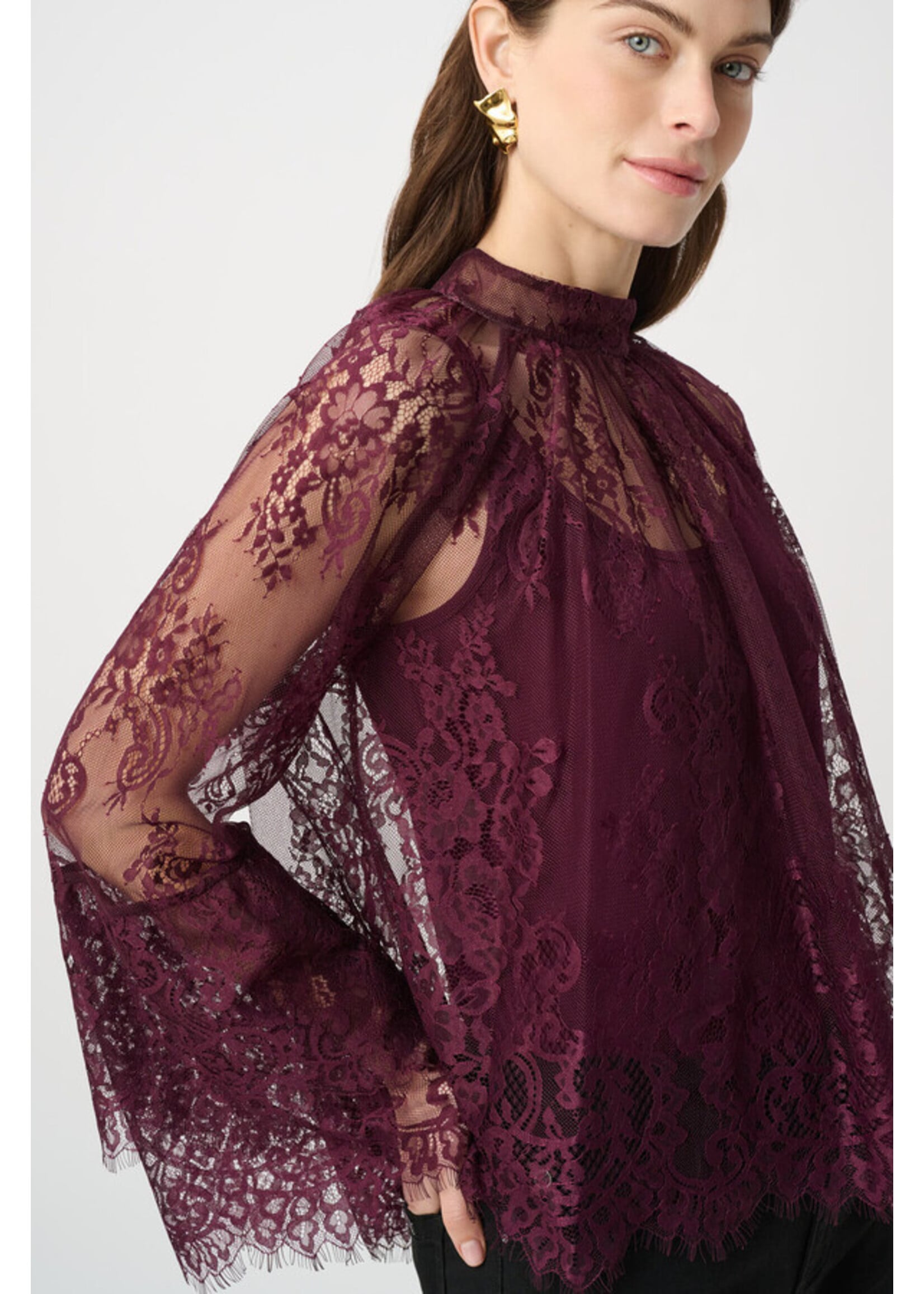 Joseph Ribkoff Joseph Ribkoff - Lace Bell Sleeve Pullover Style 264098