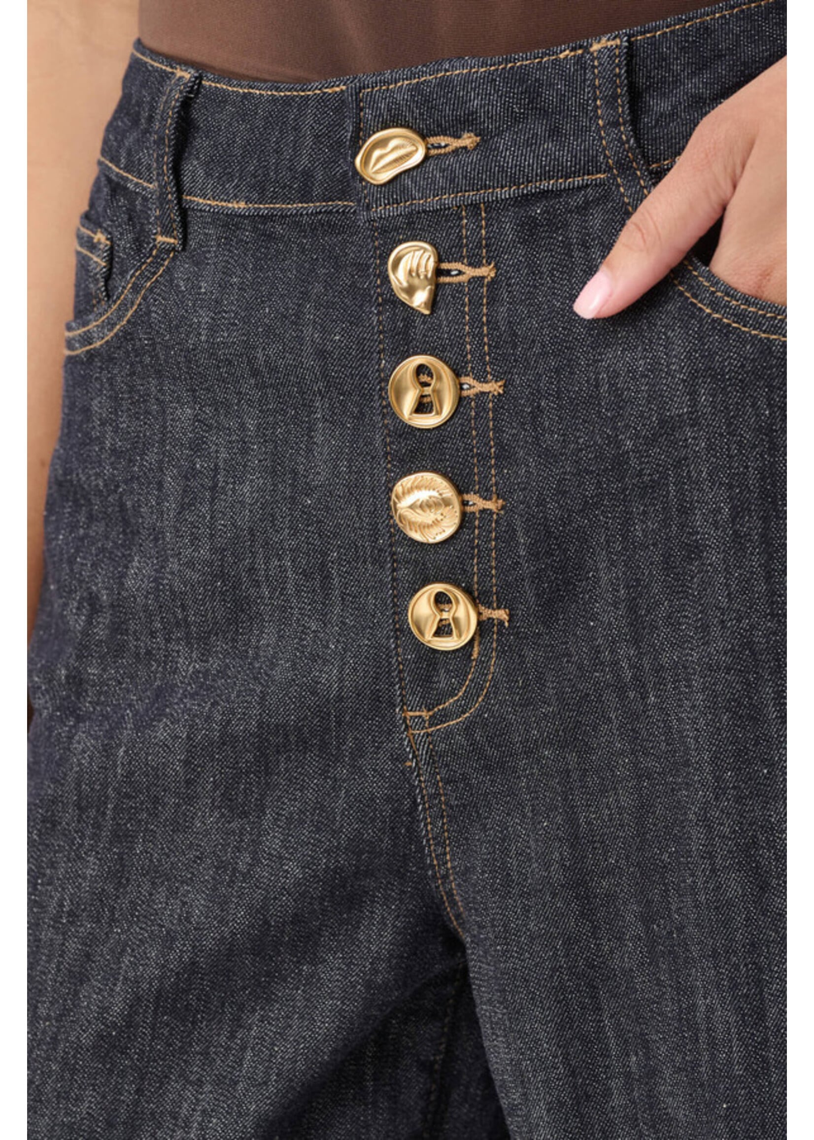 Joseph Ribkoff Joseph Ribkoff - Statement High-Rise Palazzo Jeans Style 264901