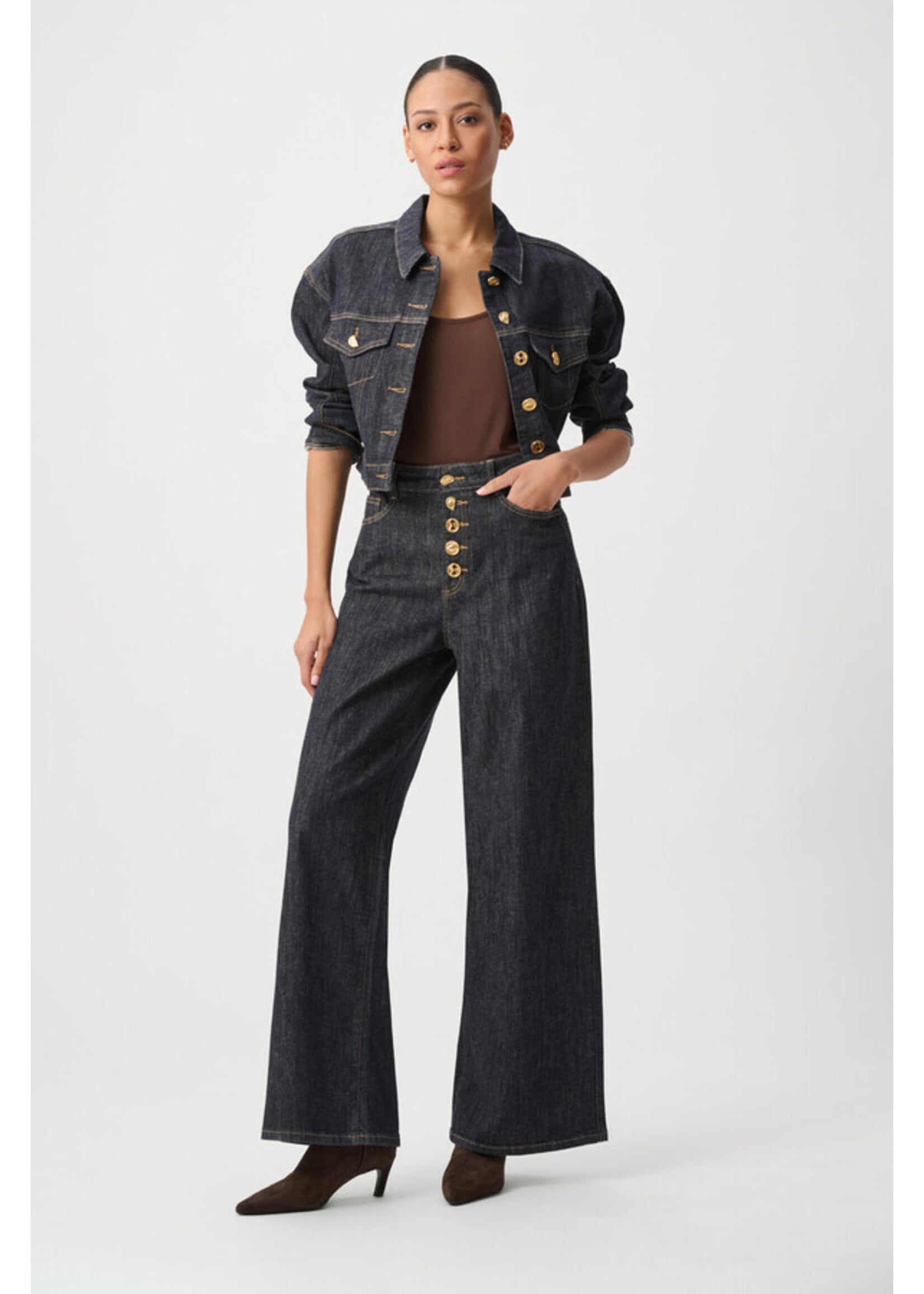 Joseph Ribkoff Joseph Ribkoff - Statement High-Rise Palazzo Jeans Style 264901