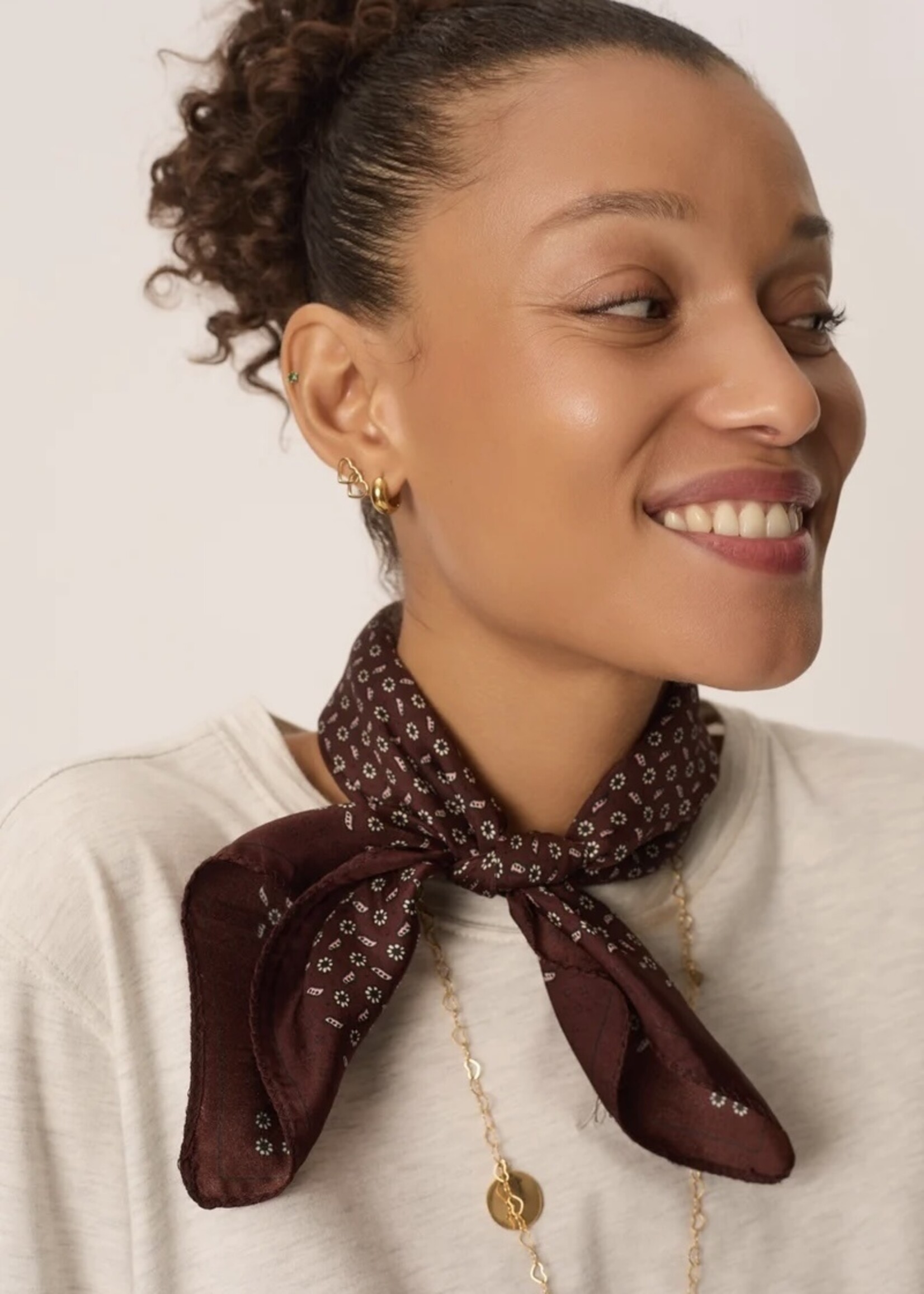 Des Petits Hauts Des Petits Hauts - Natou Silk Scarf