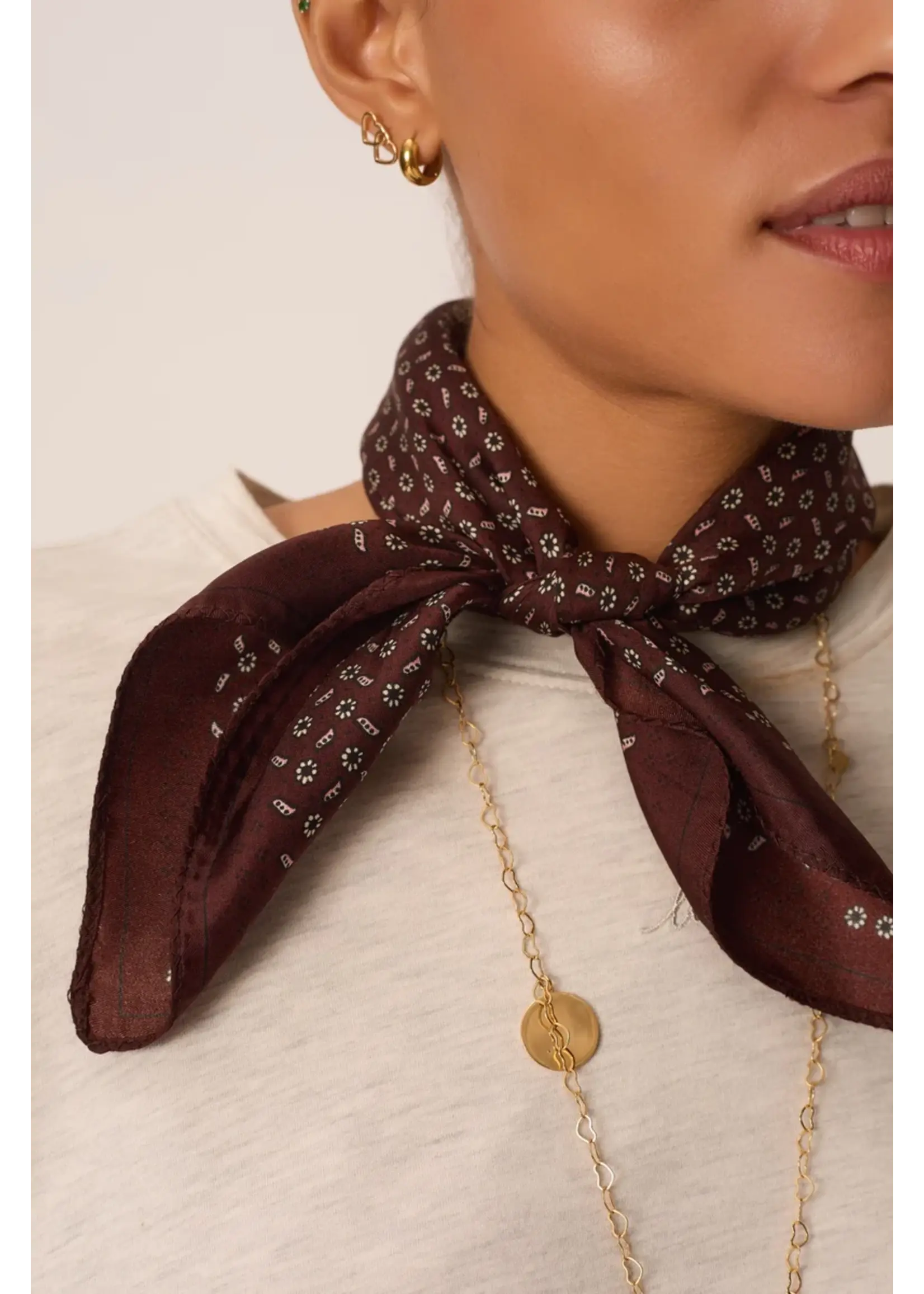 Des Petits Hauts Des Petits Hauts - Natou Silk Scarf