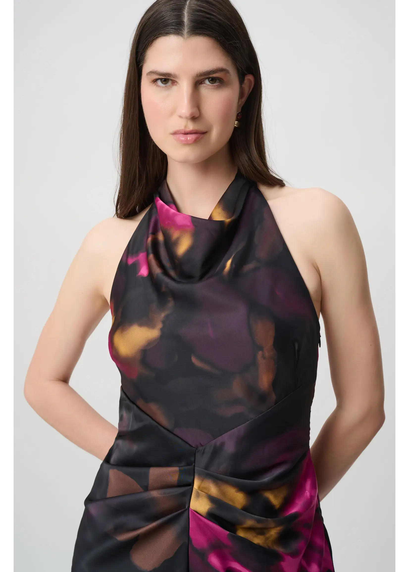 Joseph Ribkoff Joseph Ribkoff -  Edit 57 Floral Satin Heather Midi Dress