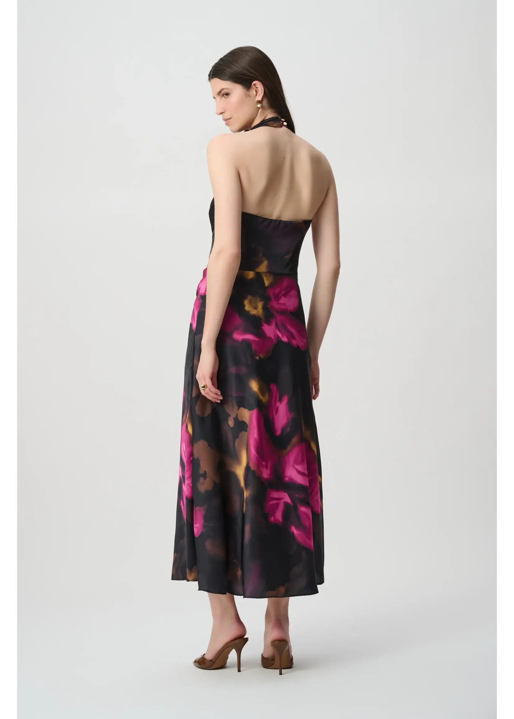 Joseph Ribkoff Joseph Ribkoff -  Edit 57 Floral Satin Heather Midi Dress