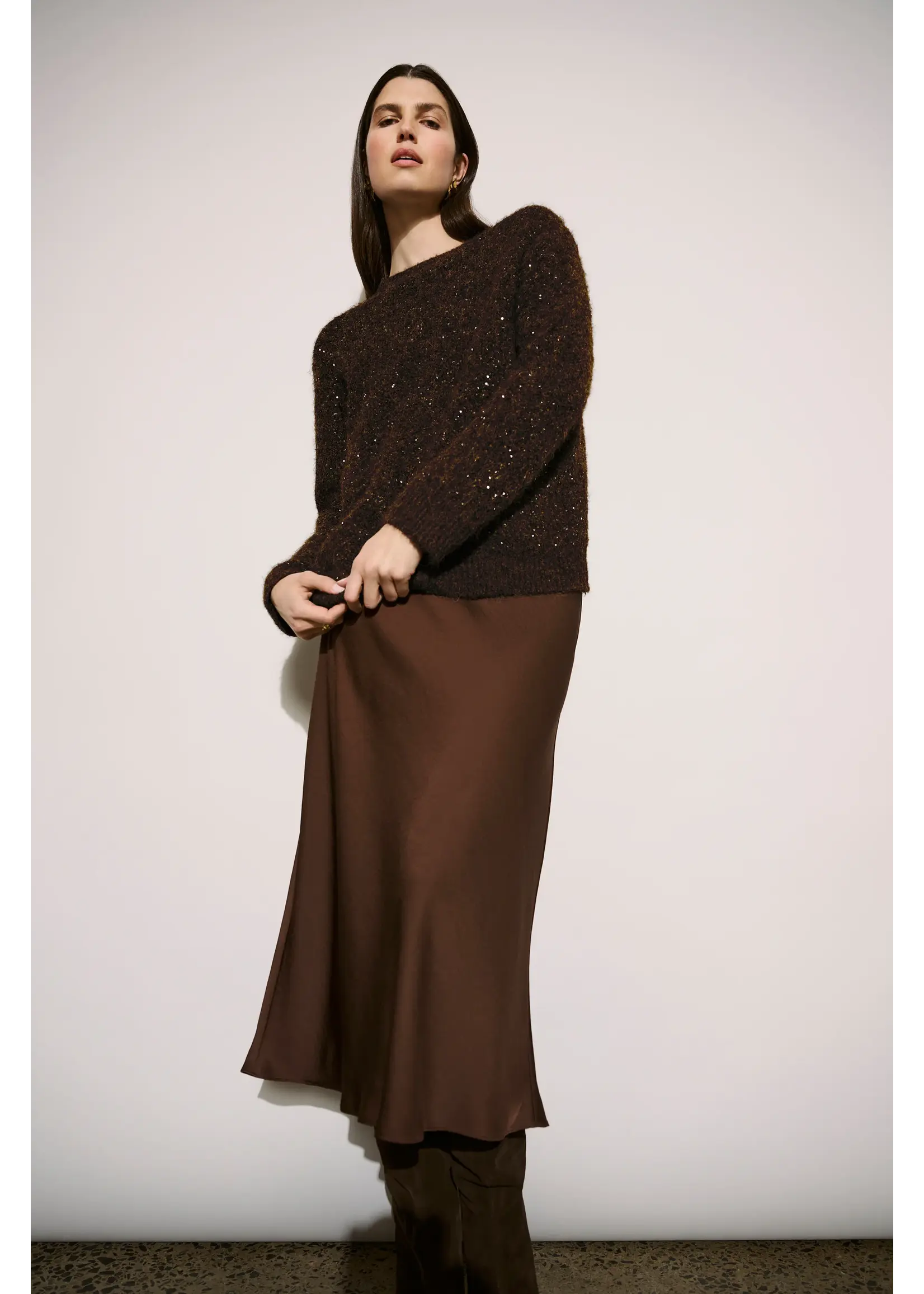 Joseph Ribkoff Joseph Ribkoff - Edit 57 Satin Flared Skirt