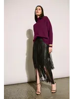 Joseph Ribkoff Joseph Ribkoff - Edit 57 Leatherette Fringe Skirt
