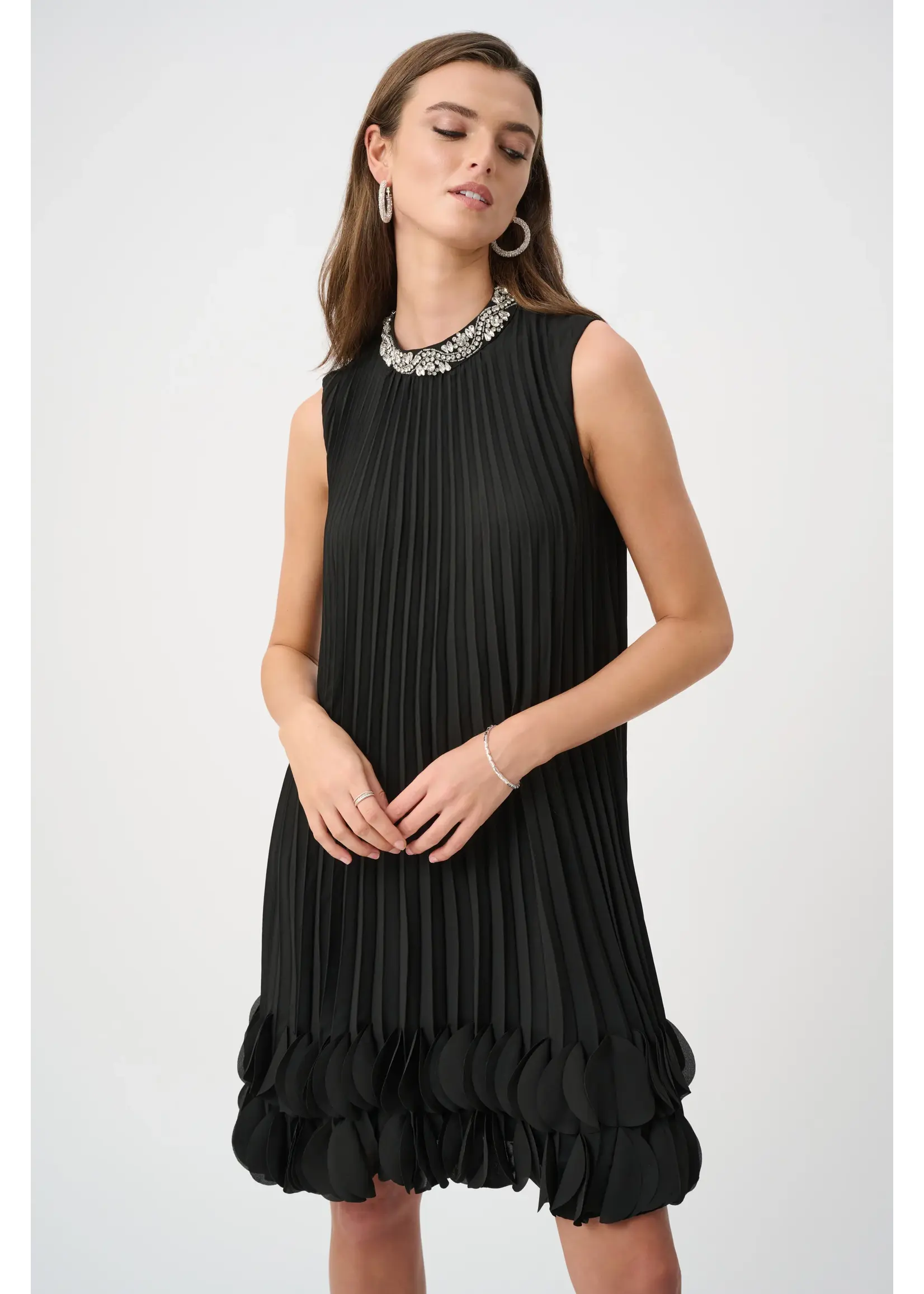 Joseph Ribkoff Joseph Ribkoff - Pleated Embellished Dress Style 263738