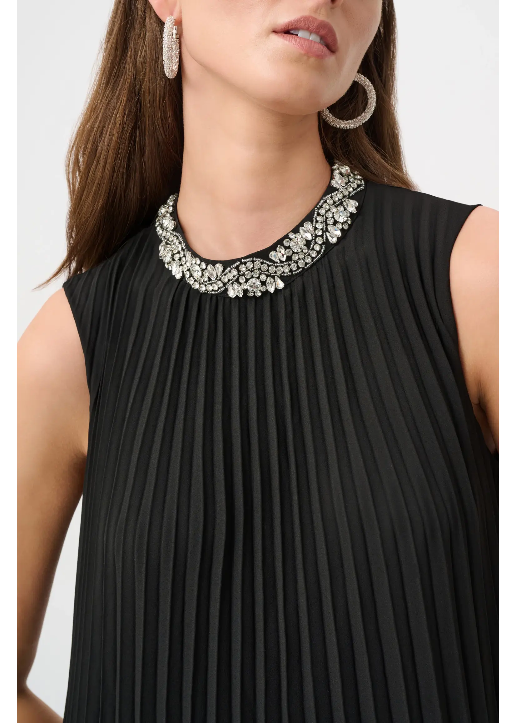 Joseph Ribkoff Joseph Ribkoff - Pleated Embellished Dress Style 263738