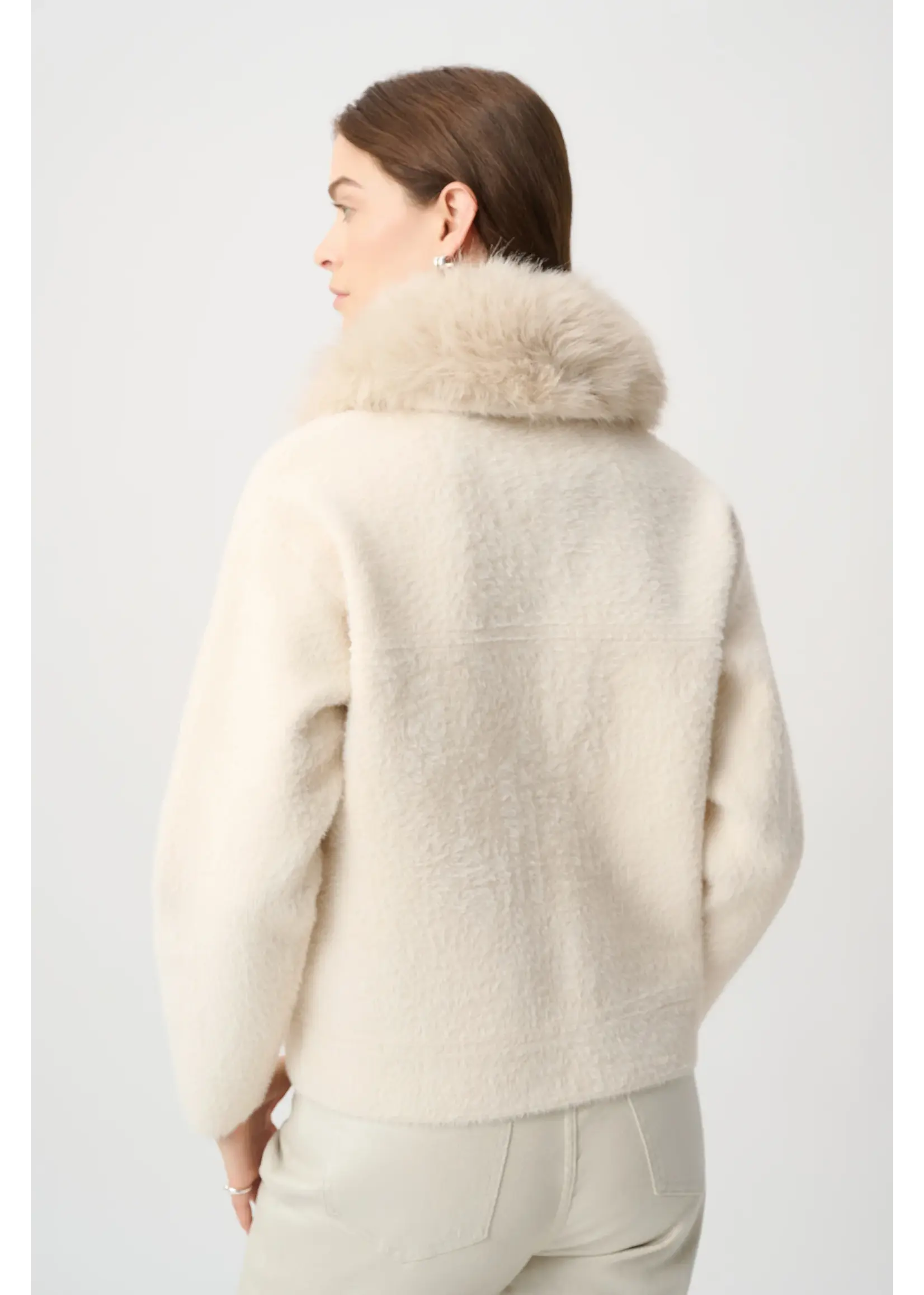 Joseph Ribkoff Joseph Ribkoff - Detachable Faux Fur Collar Jacket Style 264920