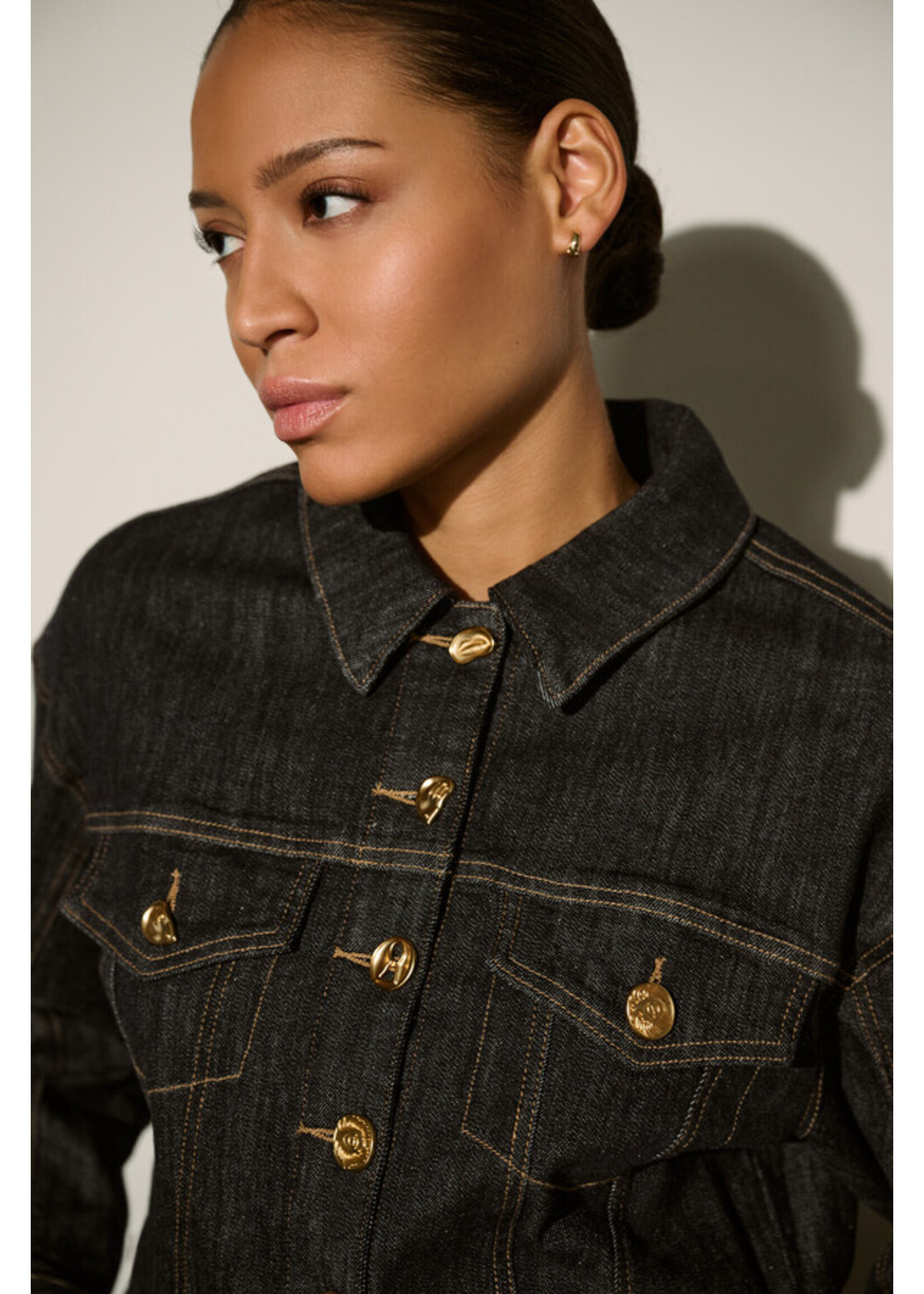 Joseph Ribkoff Joseph Ribkoff - Statement Button Denim Jacket Style 264900