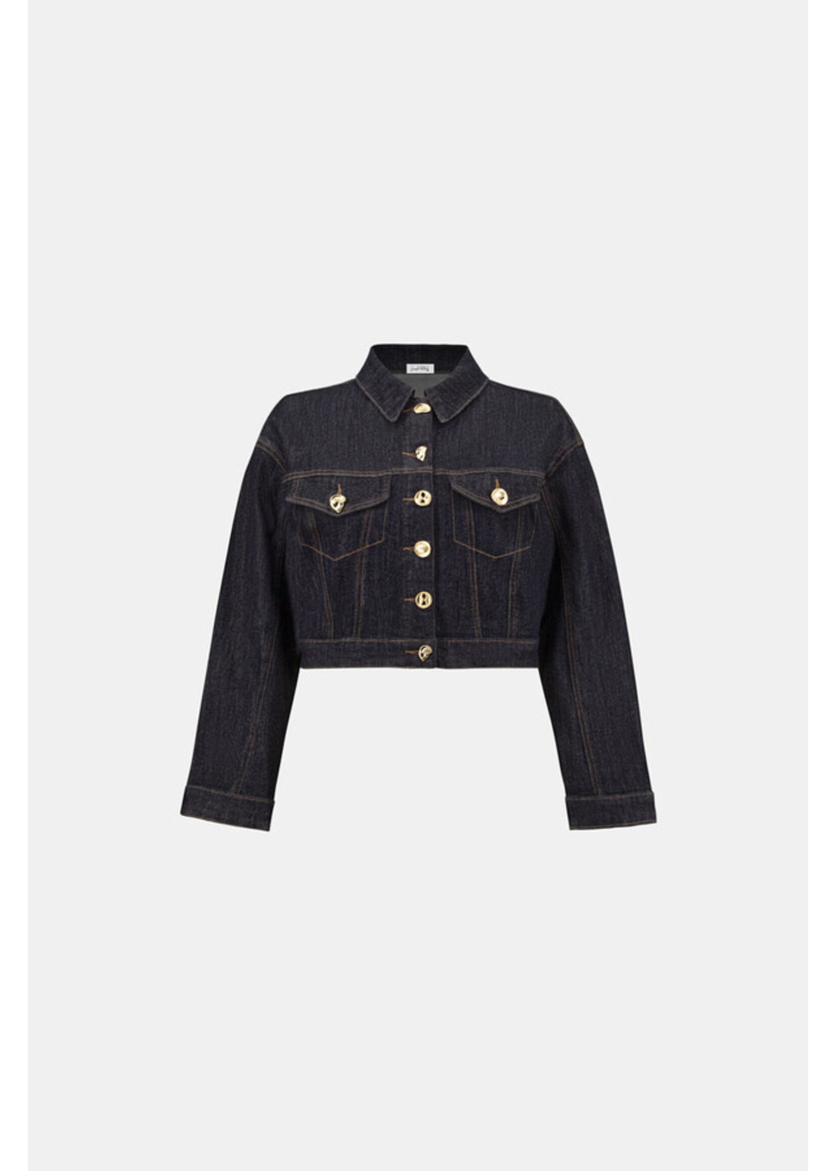Joseph Ribkoff Joseph Ribkoff - Statement Button Denim Jacket Style 264900