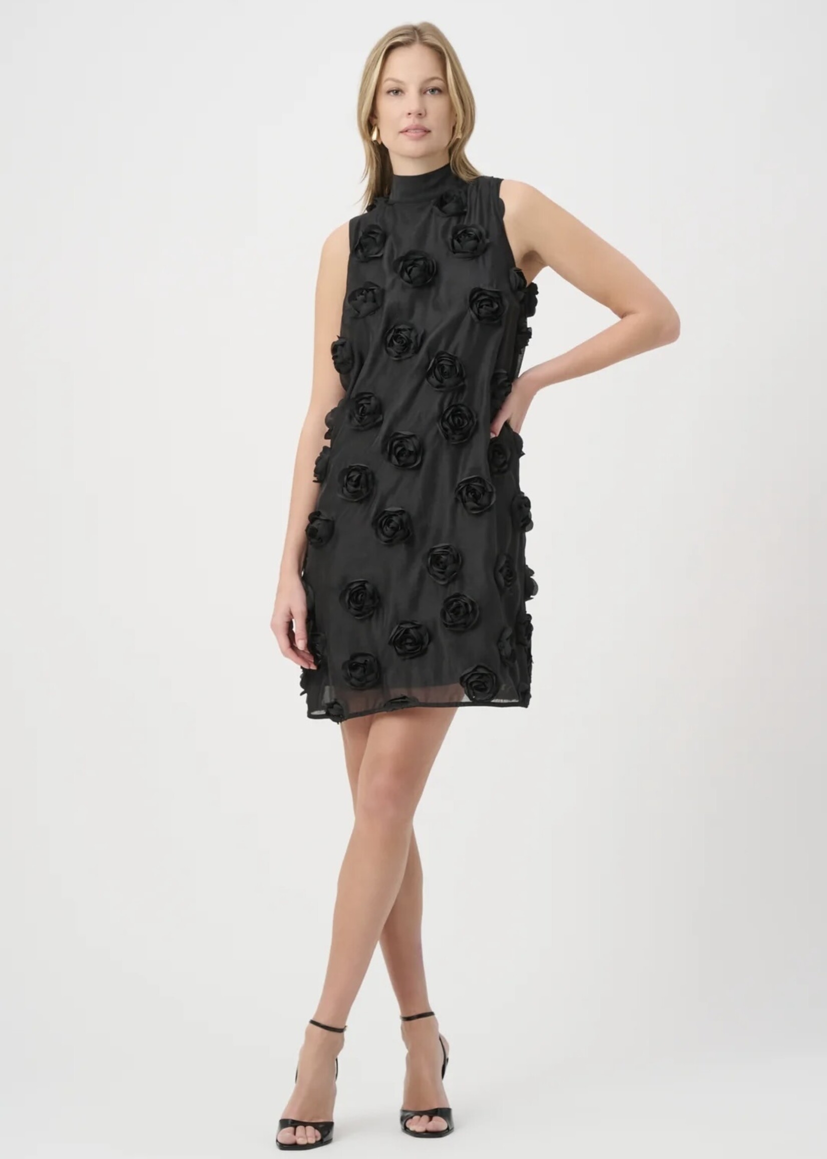 Joseph Ribkoff Joseph Ribkoff - Textured Floral Trapeze Dress Style 264201