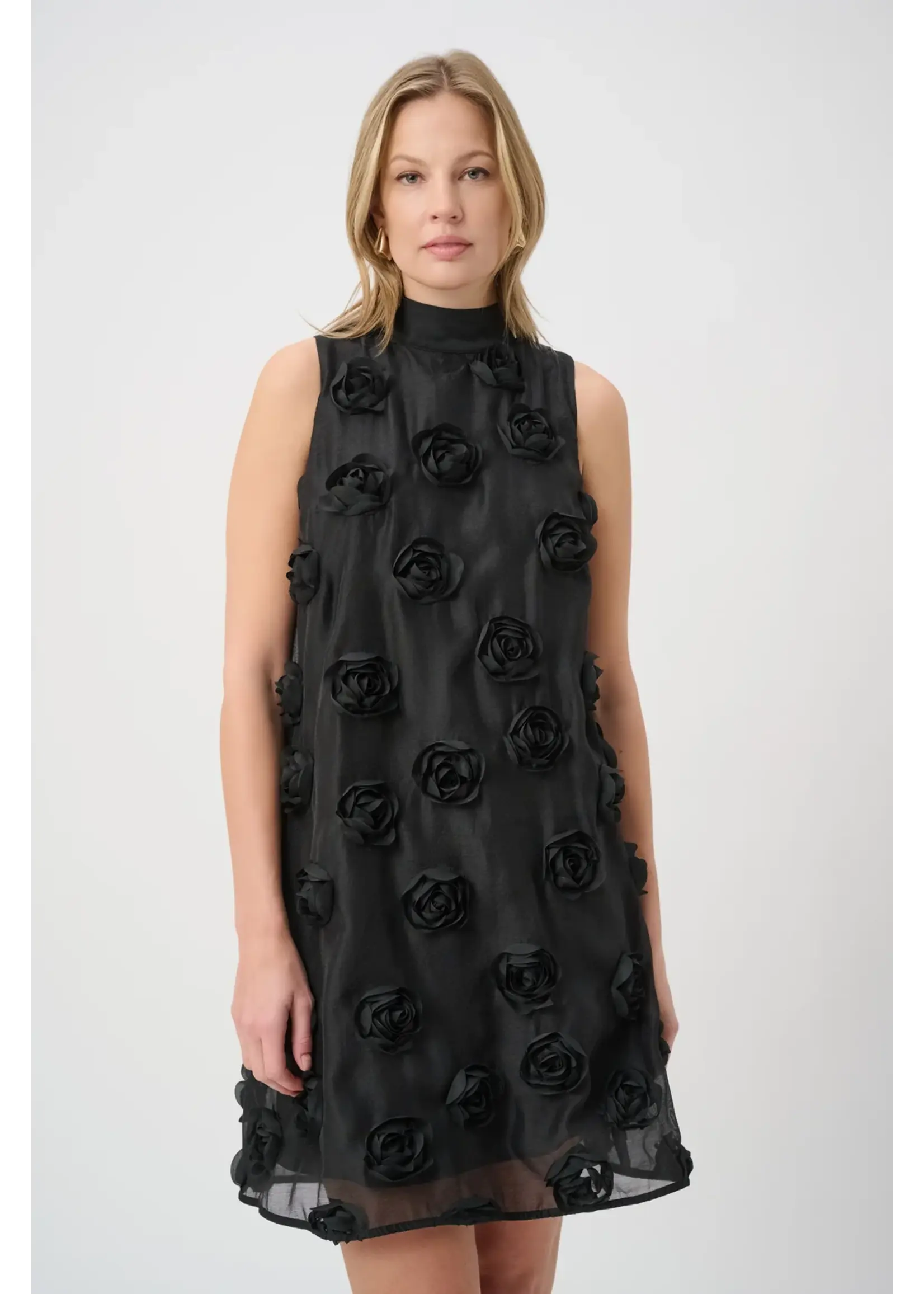 Joseph Ribkoff Joseph Ribkoff - Textured Floral Trapeze Dress Style 264201