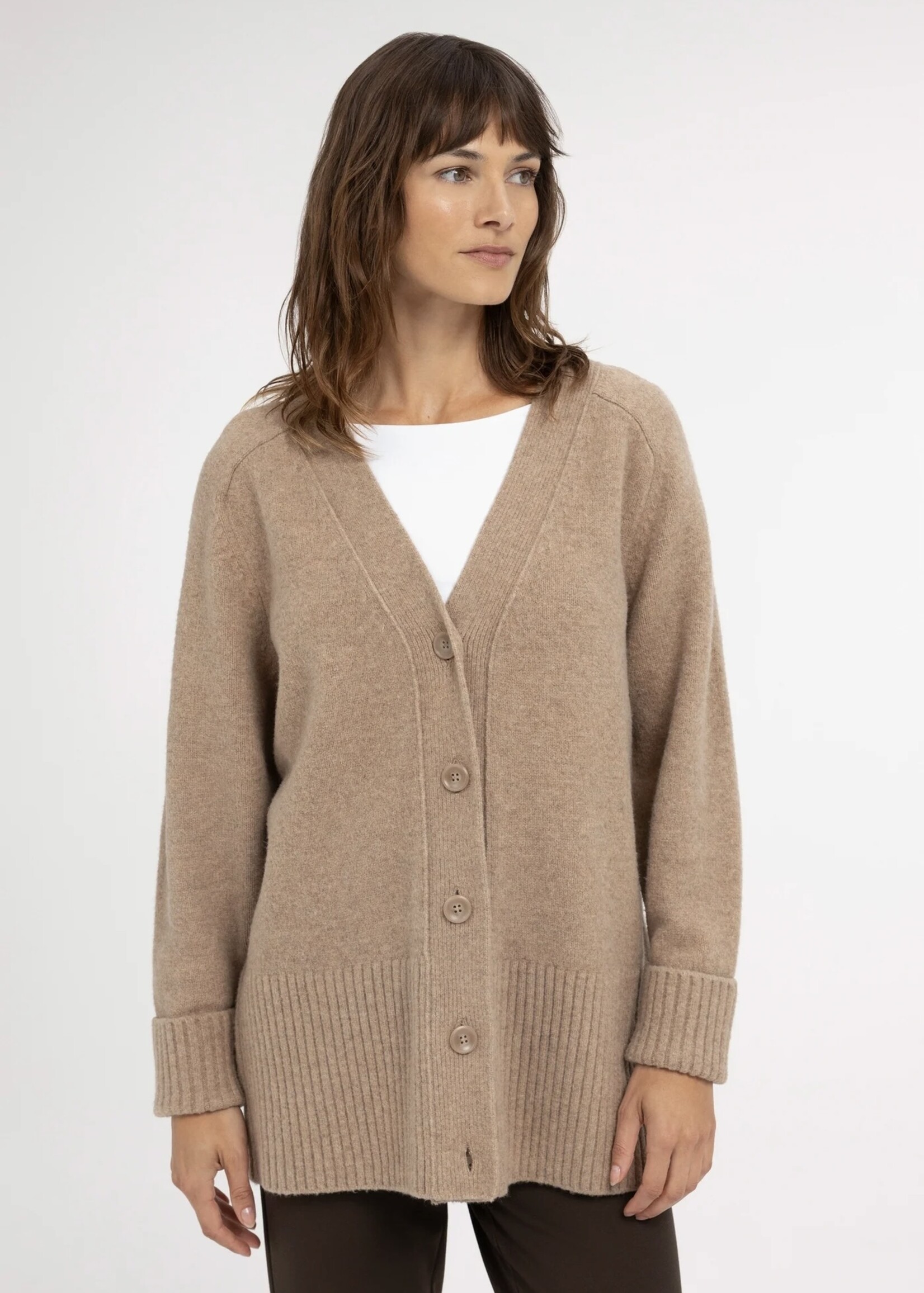 YAYA Yaya - Cardigan in Rib Stitch
