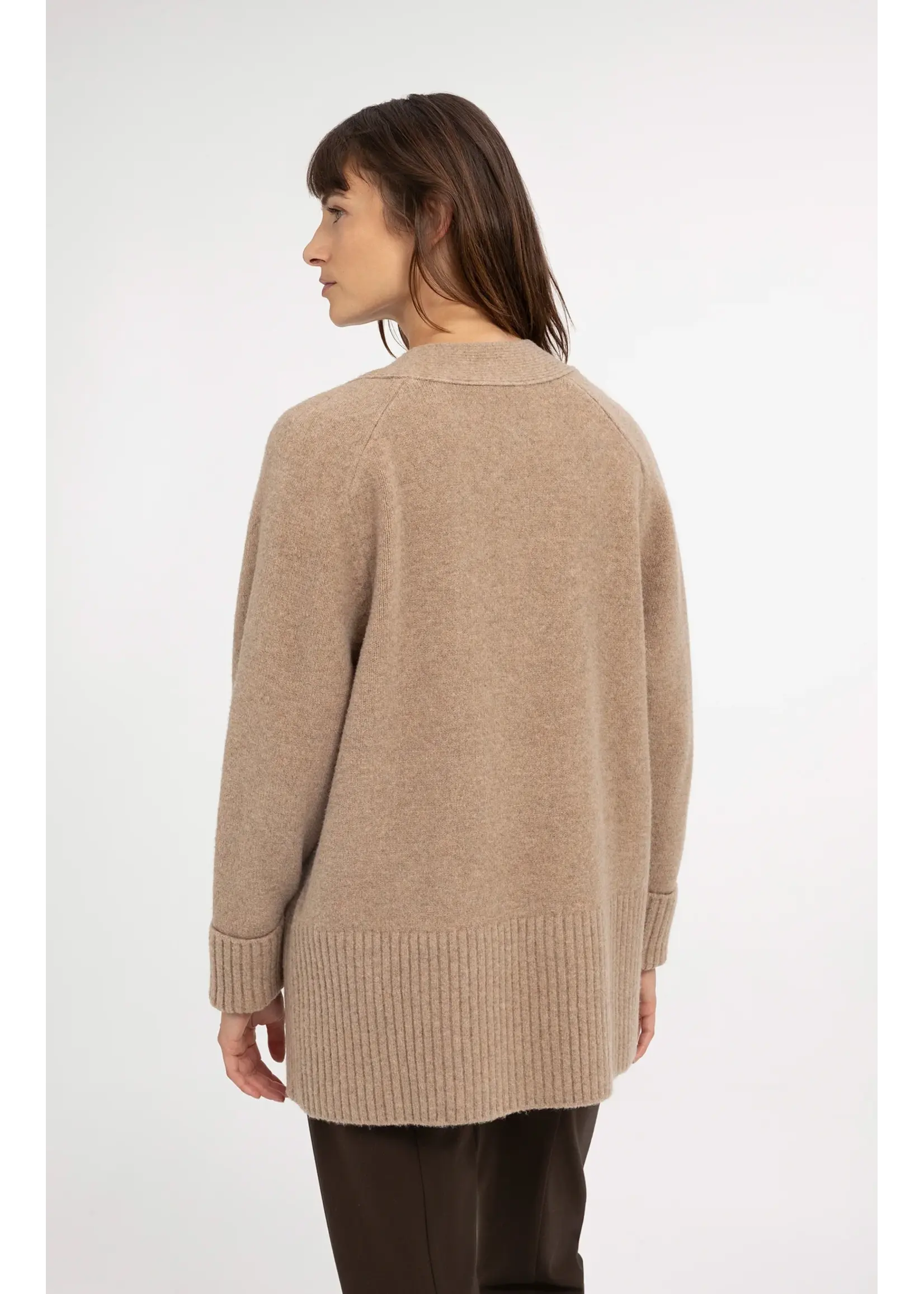 YAYA Yaya - Cardigan in Rib Stitch