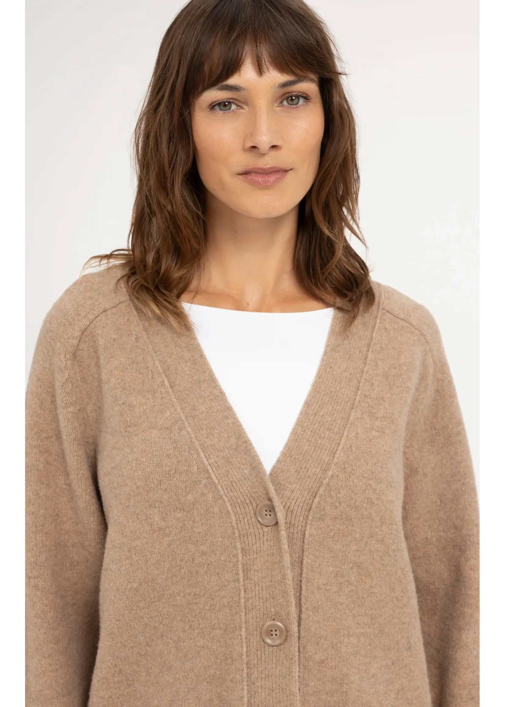 YAYA Yaya - Cardigan in Rib Stitch