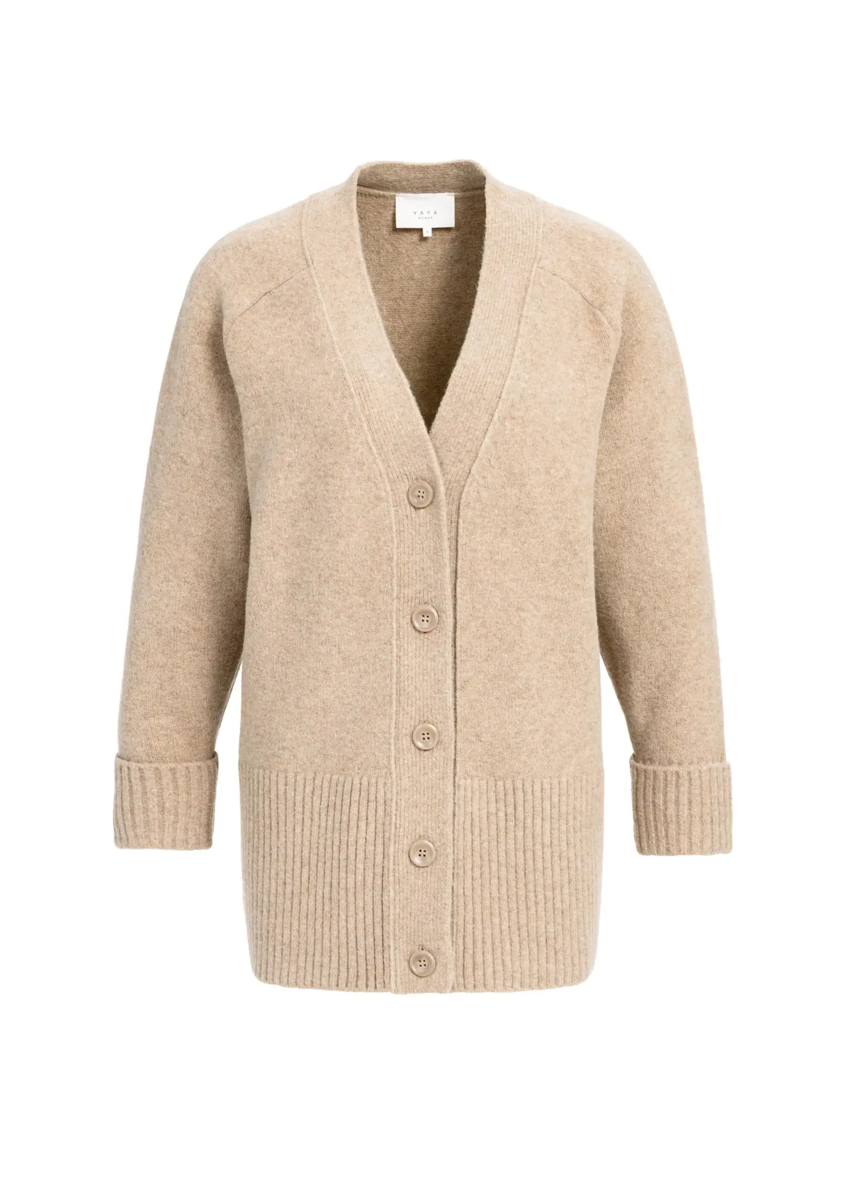 YAYA Yaya - Cardigan in Rib Stitch