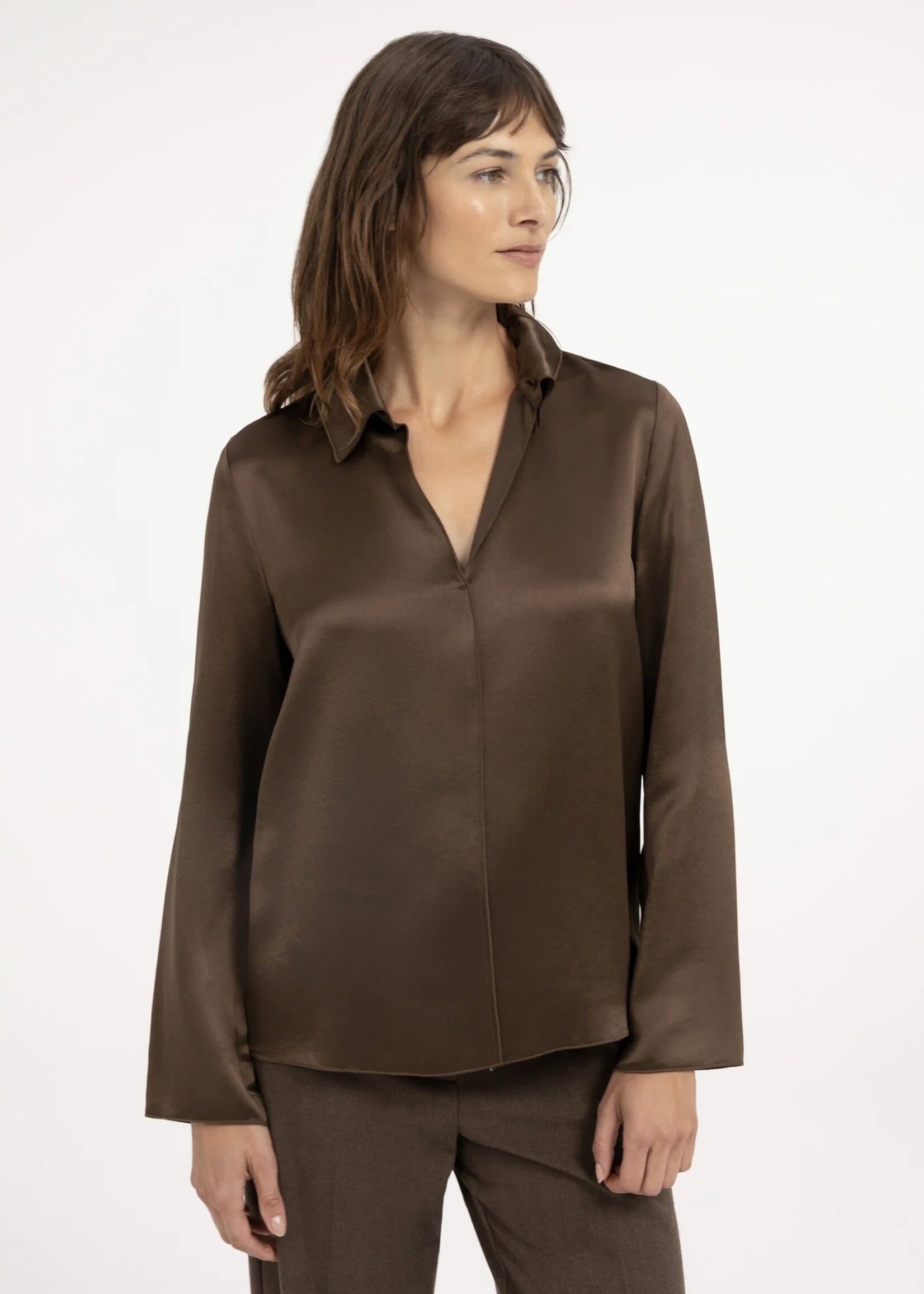 YAYA Yaya - Satin top with collar
