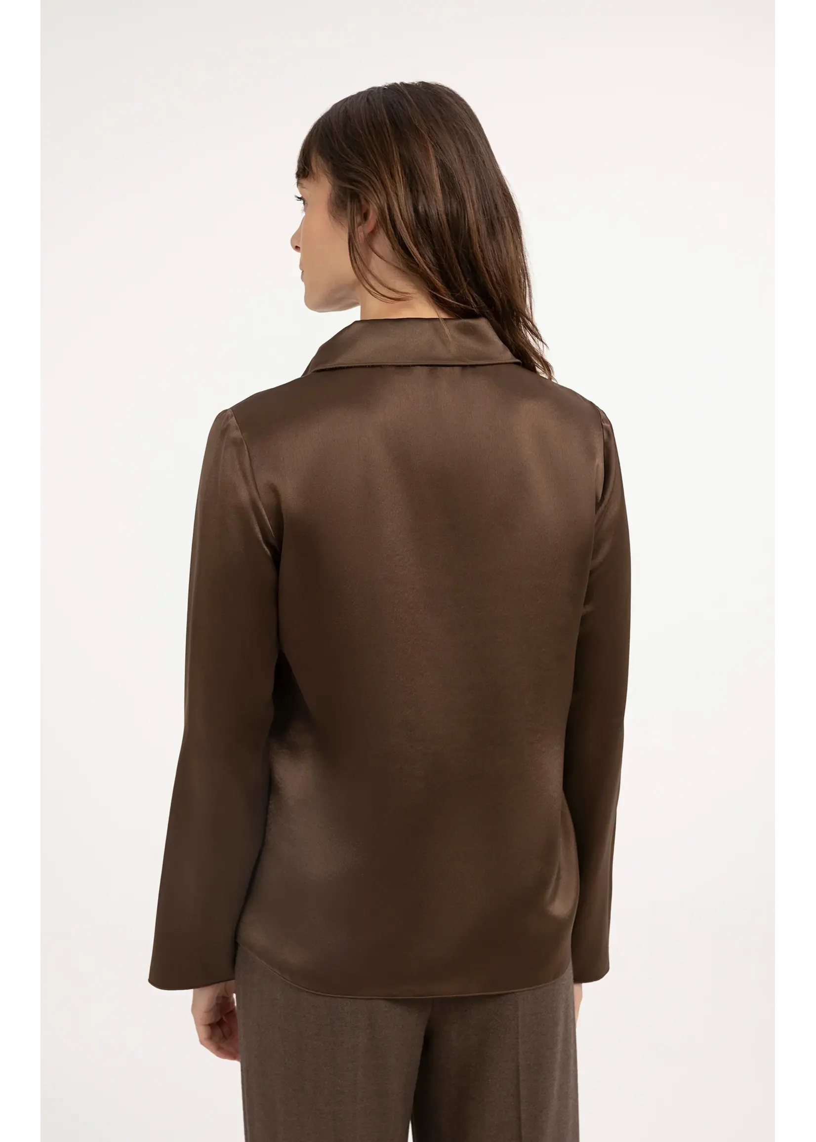 YAYA Yaya - Satin top with collar