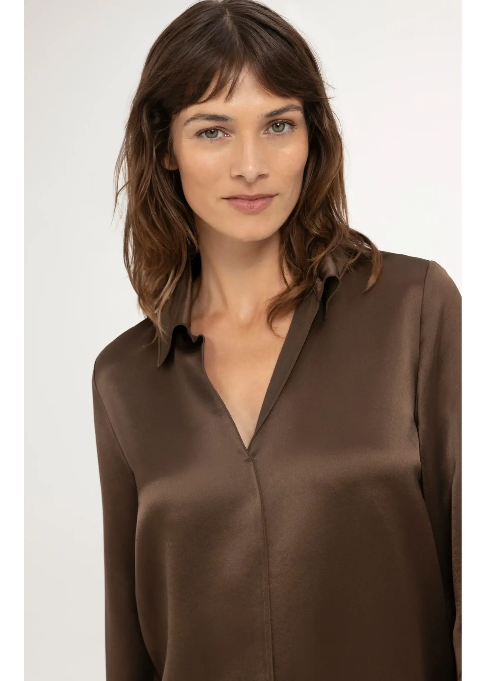 YAYA Yaya - Satin top with collar