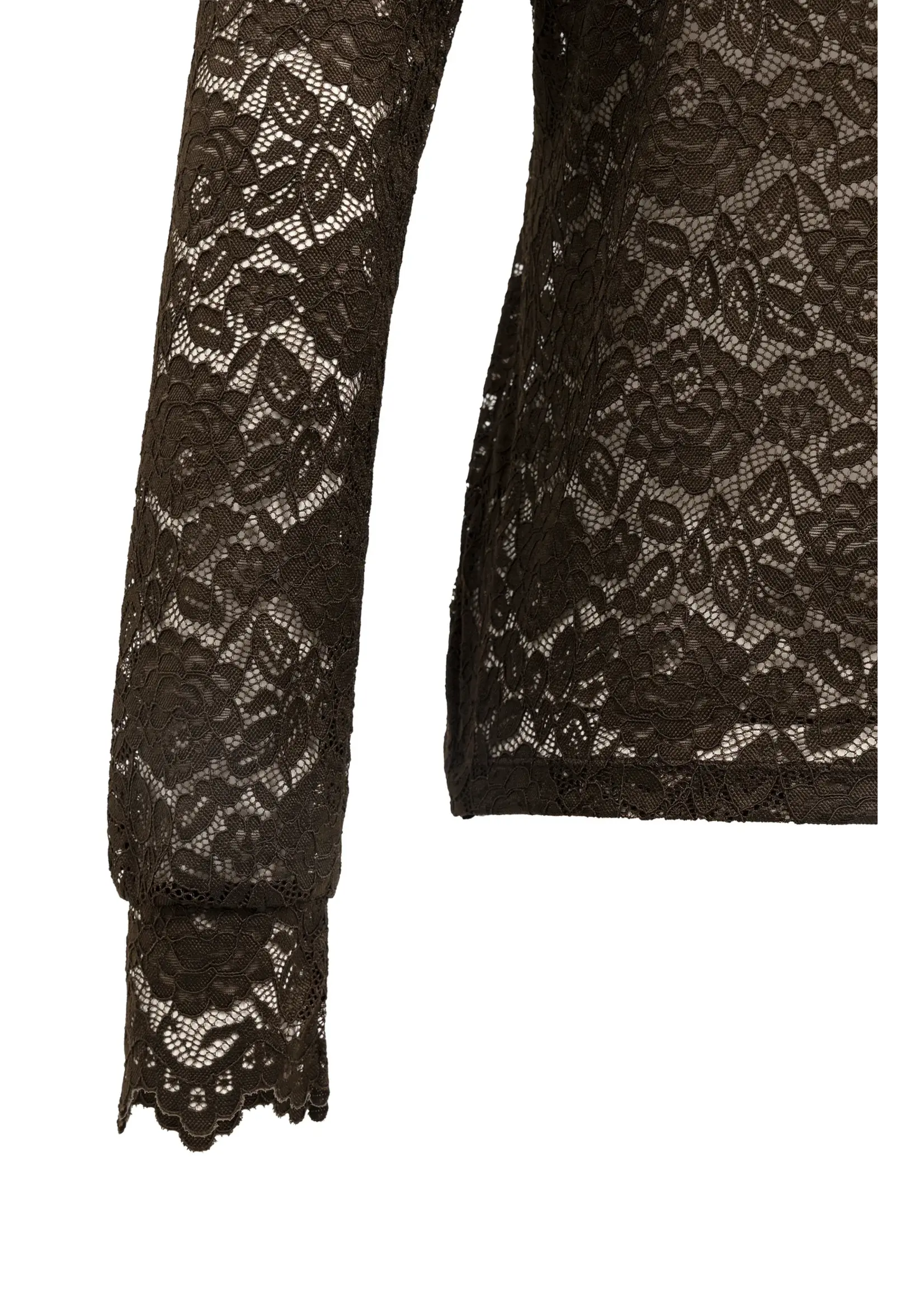YAYA Yaya - Lace Top with HighNeck