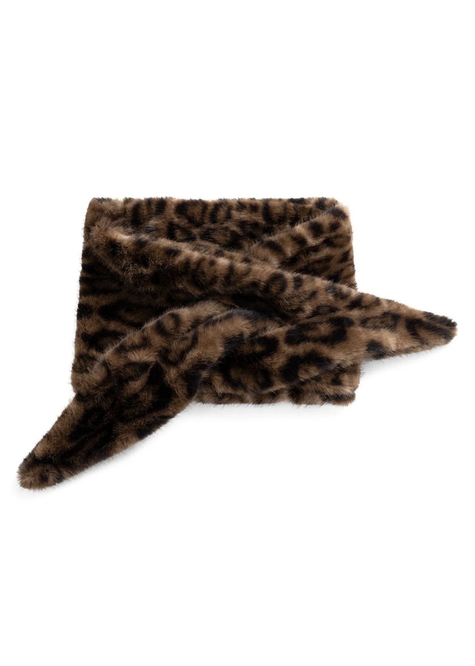 YAYA Yaya - Faux Fur leopard  Scarf