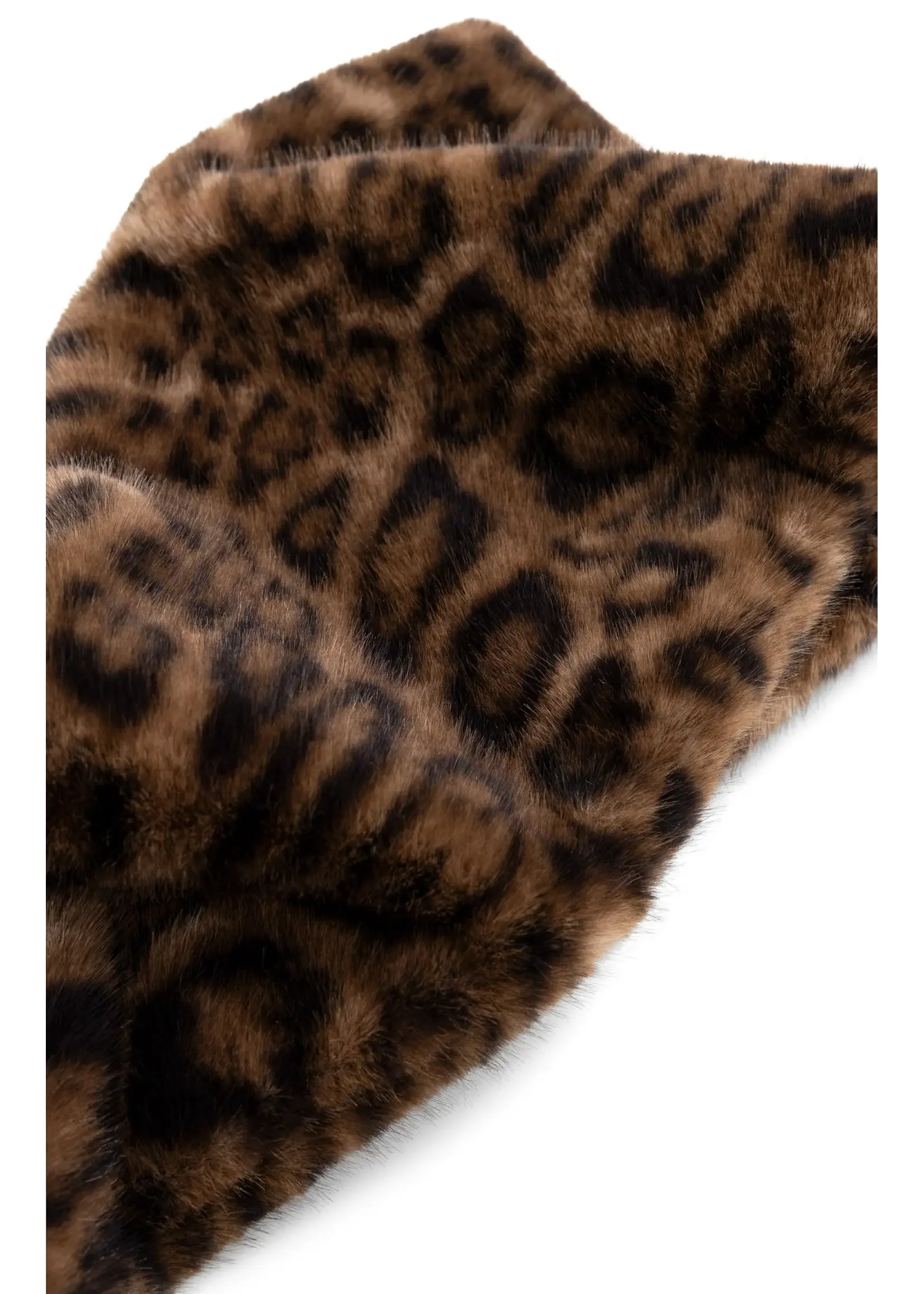 YAYA Yaya - Faux Fur leopard  Scarf