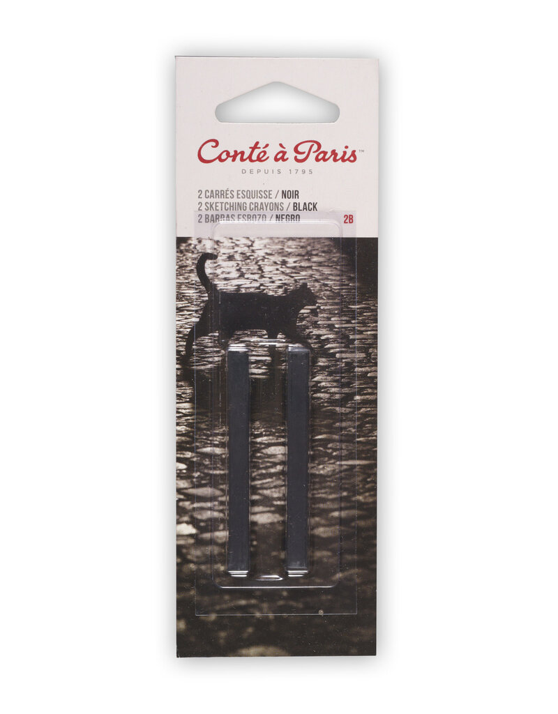 Conte Sketching Crayon Pack -Black 2B