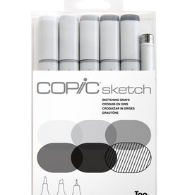Copic Sketch Marker Set (6pc) Sketching Grays