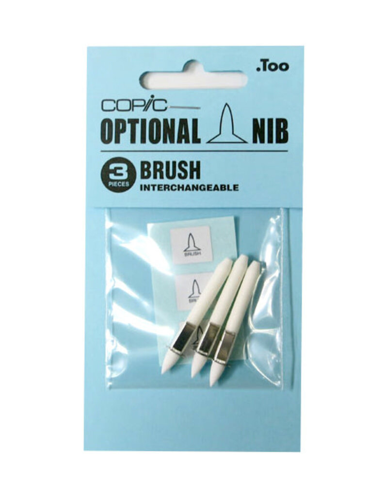 Copic Interchangeable Optional Nibs Brush 3 Pack