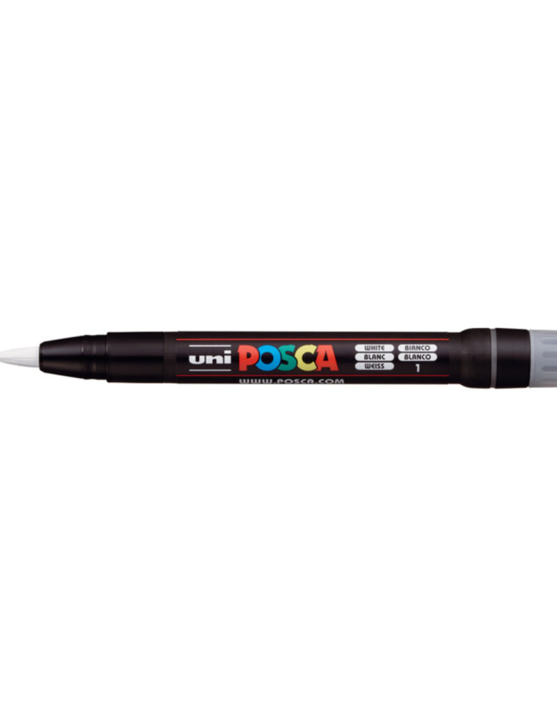 Posca Brush Tip Paint Markers F350 (1-10mm) White