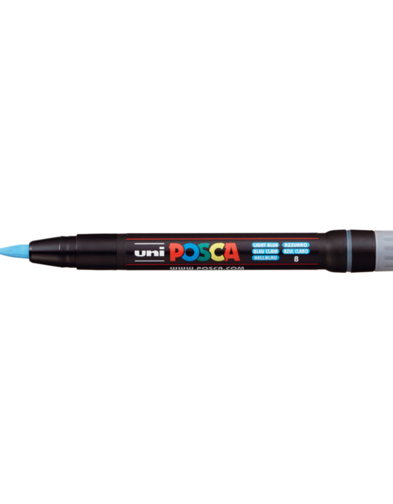 Posca Brush Tip Paint Markers F350 (1-10mm) Light Blue
