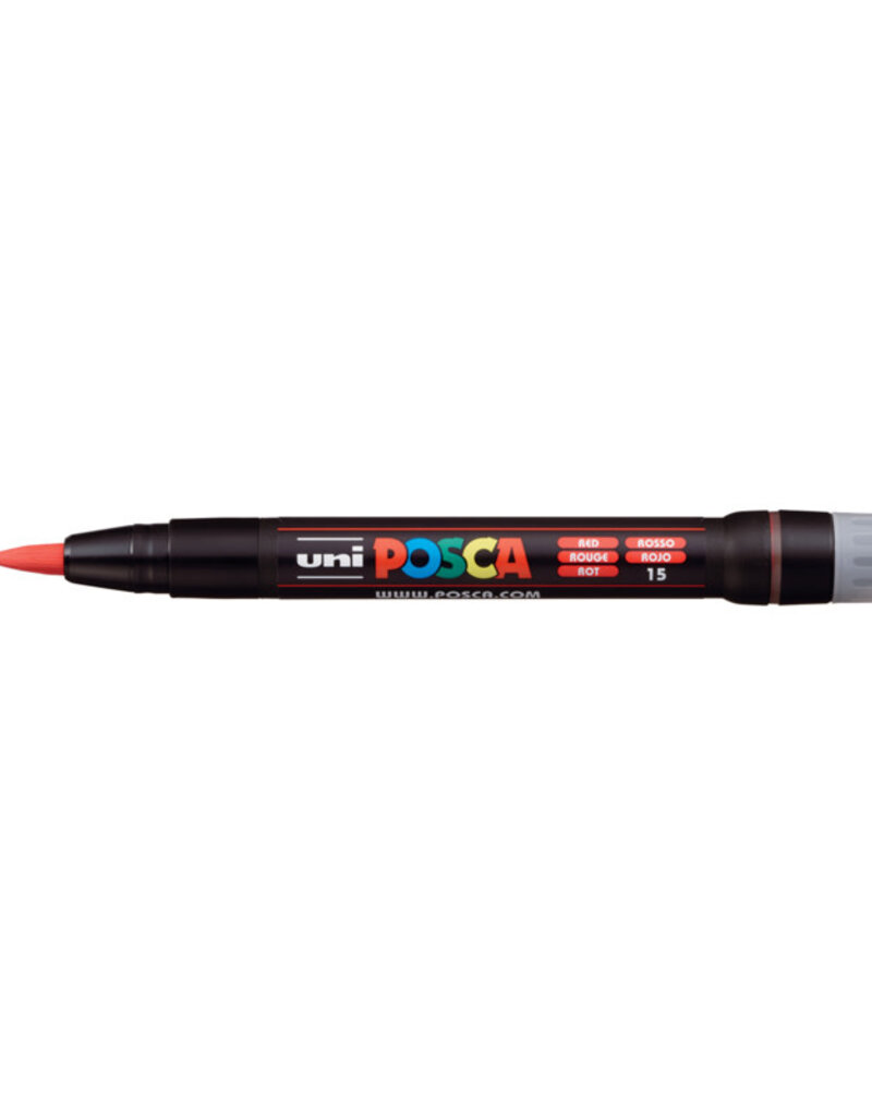 Posca Brush Tip Paint Markers F350 (1-10mm) Red