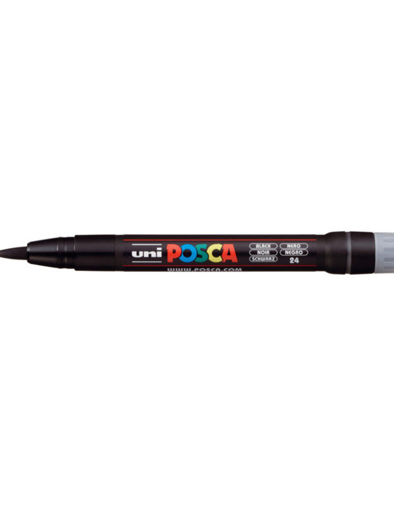 Posca Brush Tip Paint Markers F350 (1-10mm) Black