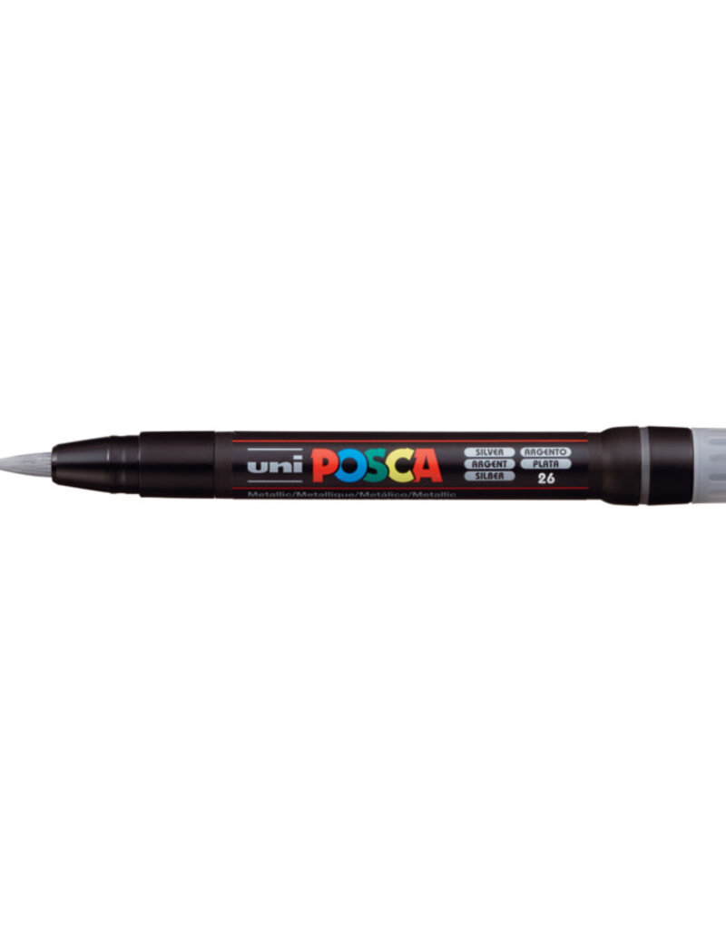 Posca Brush Tip Paint Markers F350 (1-10mm) Silver
