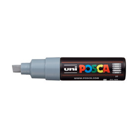 POSCA Paint Markers, PC-8K - Broad Chisel, Grey