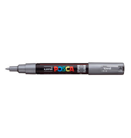 POSCA Paint Markers, PC-1M - Extra-Fine Bullet, Silver