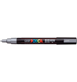 POSCA Paint Markers, PC-3M - Fine,  Silver