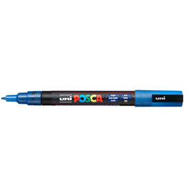 POSCA Paint Markers, PC-3M - Fine, Glitter Blue