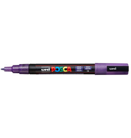 POSCA Paint Markers, PC-3M - Fine, Glitter Violet