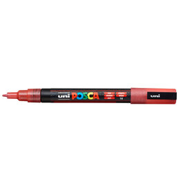 POSCA Paint Markers, PC-3M - Fine, Glitter Red