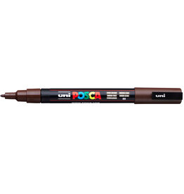 POSCA Paint Markers, PC-3M - Fine, Dark Brown