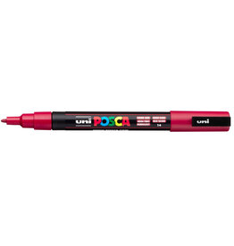 POSCA Paint Markers, PC-3M - Fine, Dark Red