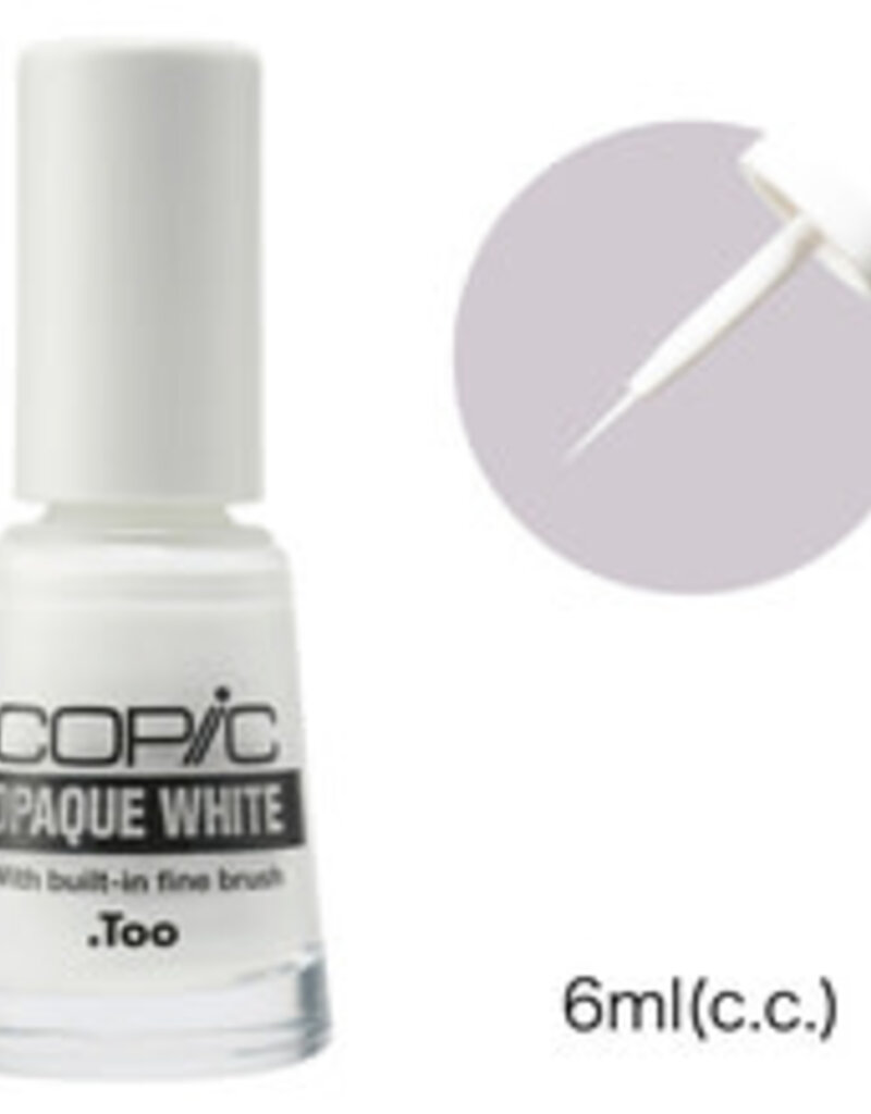 COPIC OPAQUE WHITE WITH FINE BRUSH 6ML