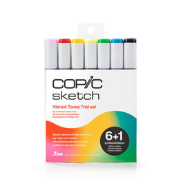 Copic Sketch Marker Sets Vibrant Tones 7pc