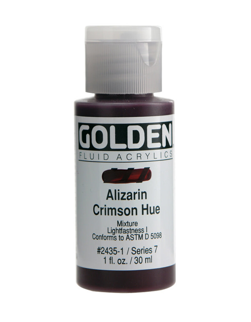 Golden Fluid Acrylic Paints (1oz) Alizarin Crimson Hue