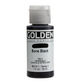 Golden Fluid Acrylic Paints (1oz) Bone Black