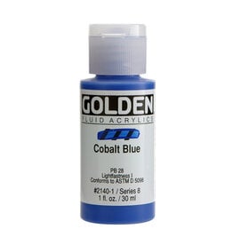 Golden Fluid Acrylic Paints (1oz) Cobalt Blue