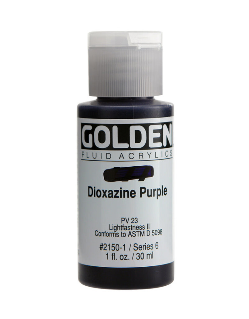Golden Fluid Acrylic Paints (1oz) Dioxazine Purple