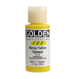 Golden Fluid Acrylic Paints (1oz) Hansa Yellow Opaque