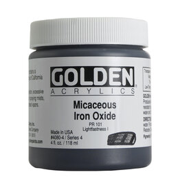 Golden Heavy Body Acrylic Paint (4oz) Iridescent  Micaceous Iron Oxide